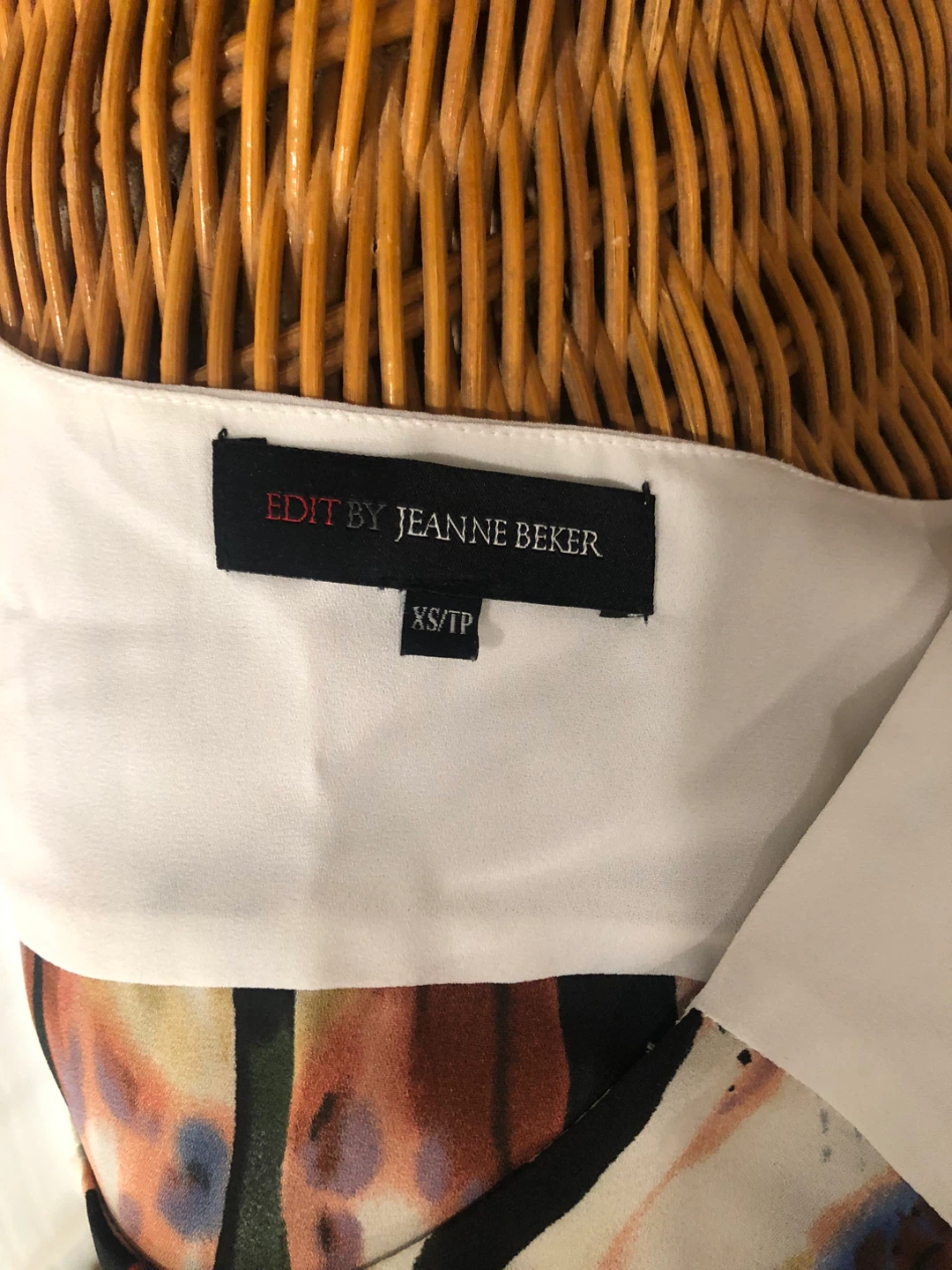 EDIT by JEANE BEKER Abstract Print Sleeveless Top XS - photo 3