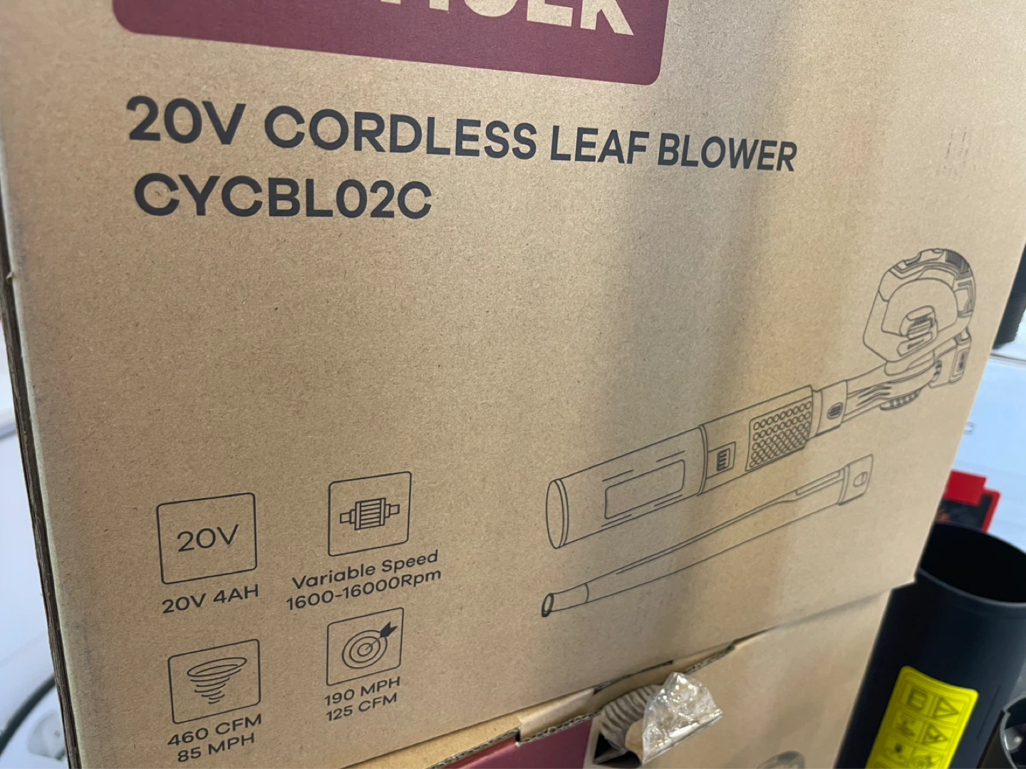 ENHULK 20V Cordless Leaf Blower CYCBL02C - photo 3