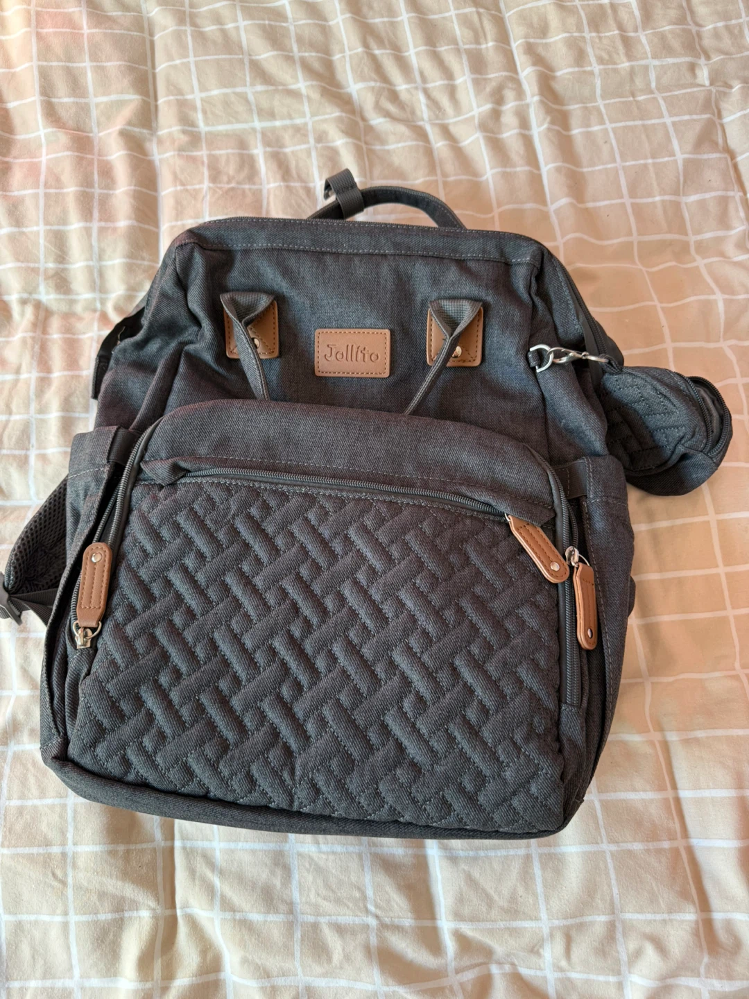 Jollito Diaper Bag Backpack - Grey