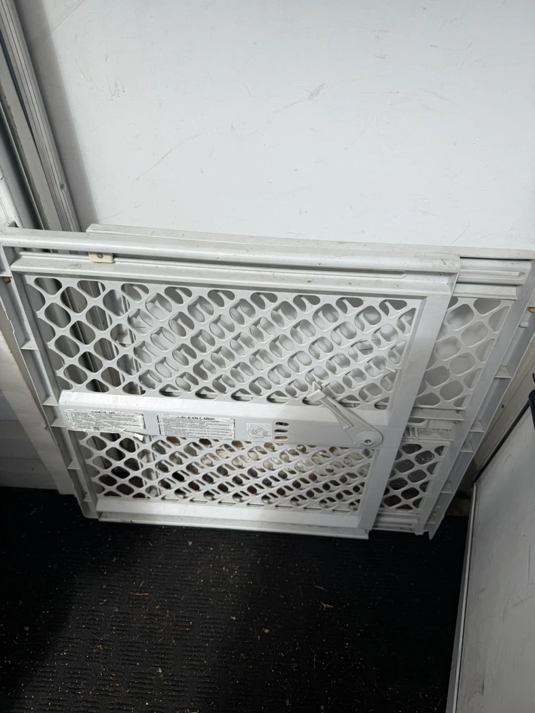 White Plastic Baby Gate