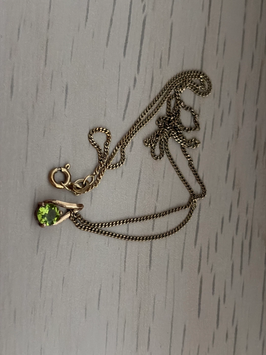 peridot necklace