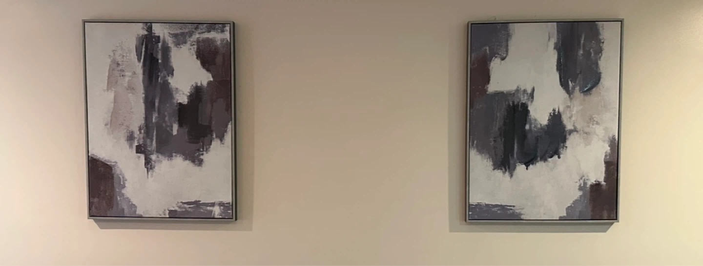 Set of 2 Abstract Canvas Wall Art - photo 2