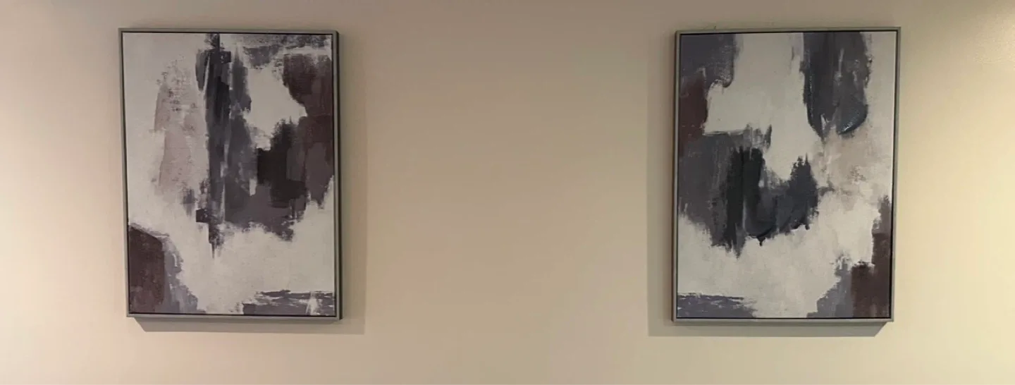 Set of 2 Abstract Canvas Wall Art - photo 2
