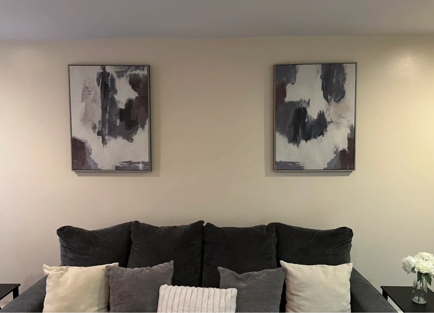 Set of 2 Abstract Canvas Wall Art