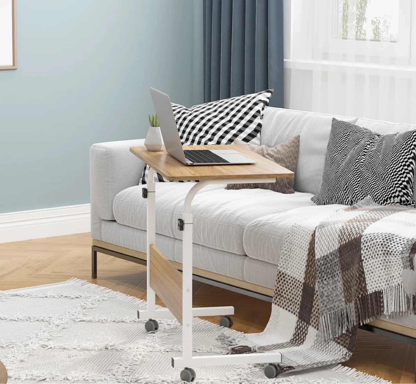 Adjustable Rolling Laptop Table - photo 5