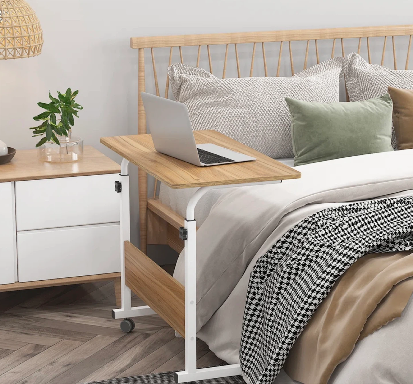Adjustable Rolling Laptop Table - photo 4