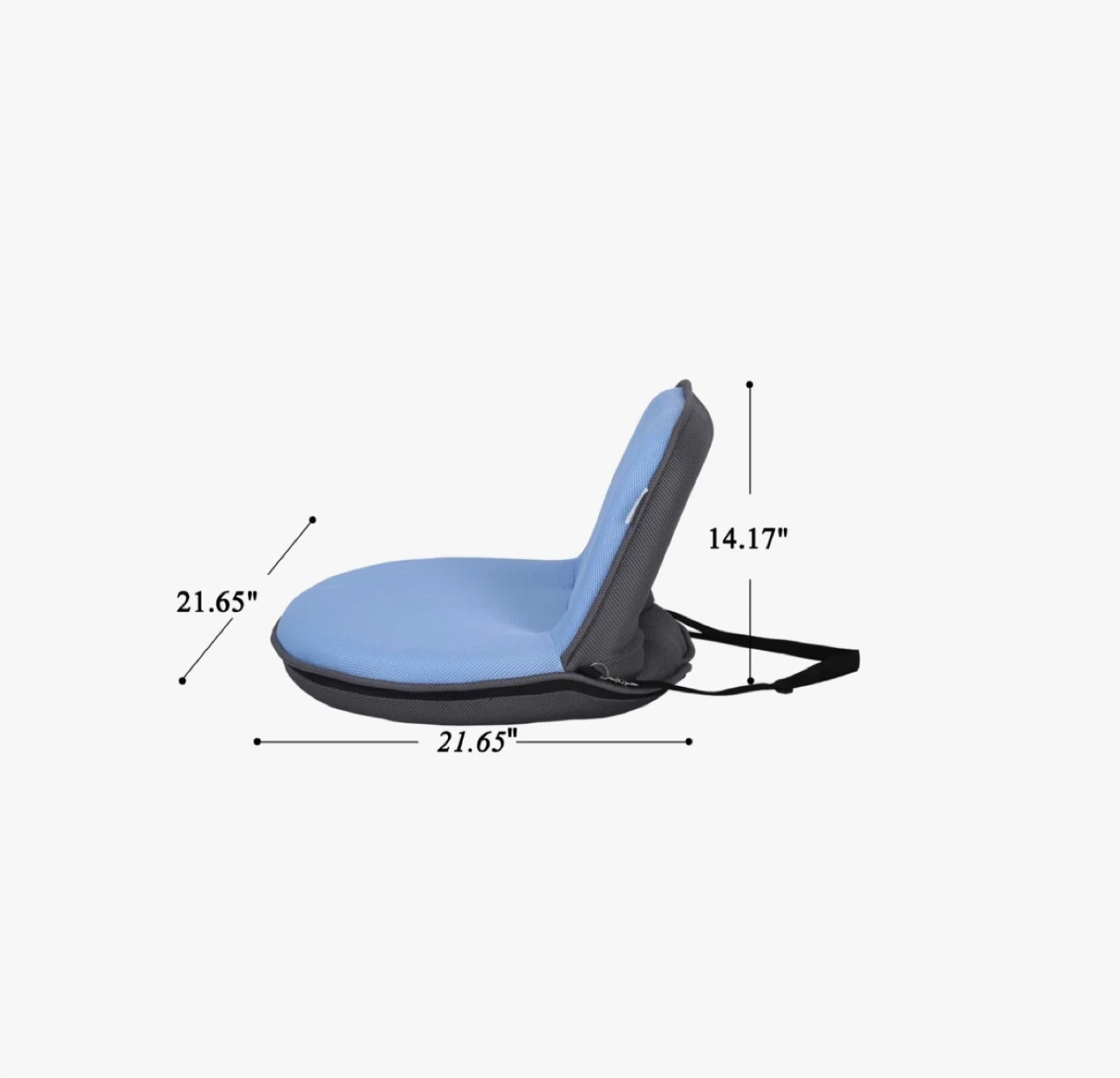 Blue Portable Indoor/Outdoor Floor Chair - photo 3