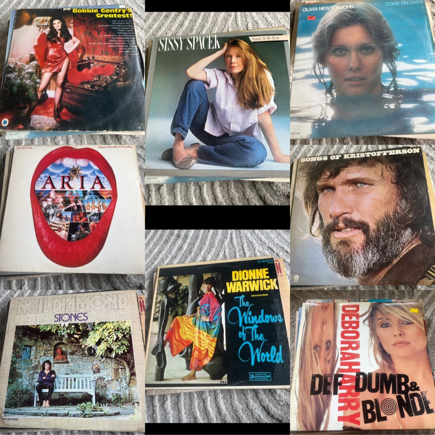 $8-9 vinyl records