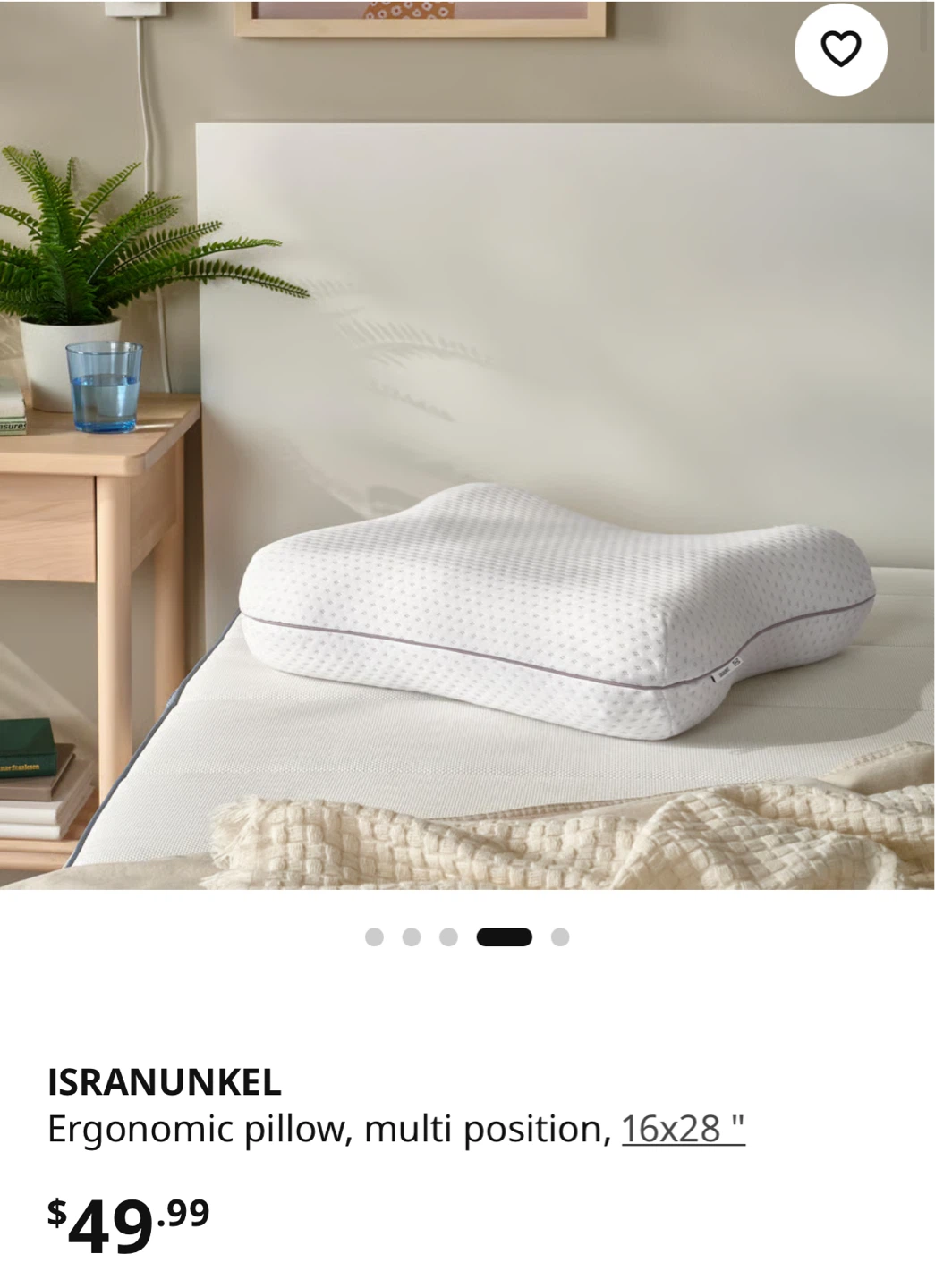 NEW✨Ikea Ergonomic Pillow 16x28" - photo 3