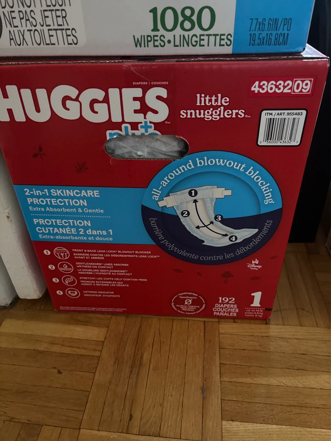 Huggies Little Snugglers Diapers - Size 1 (192 Count)