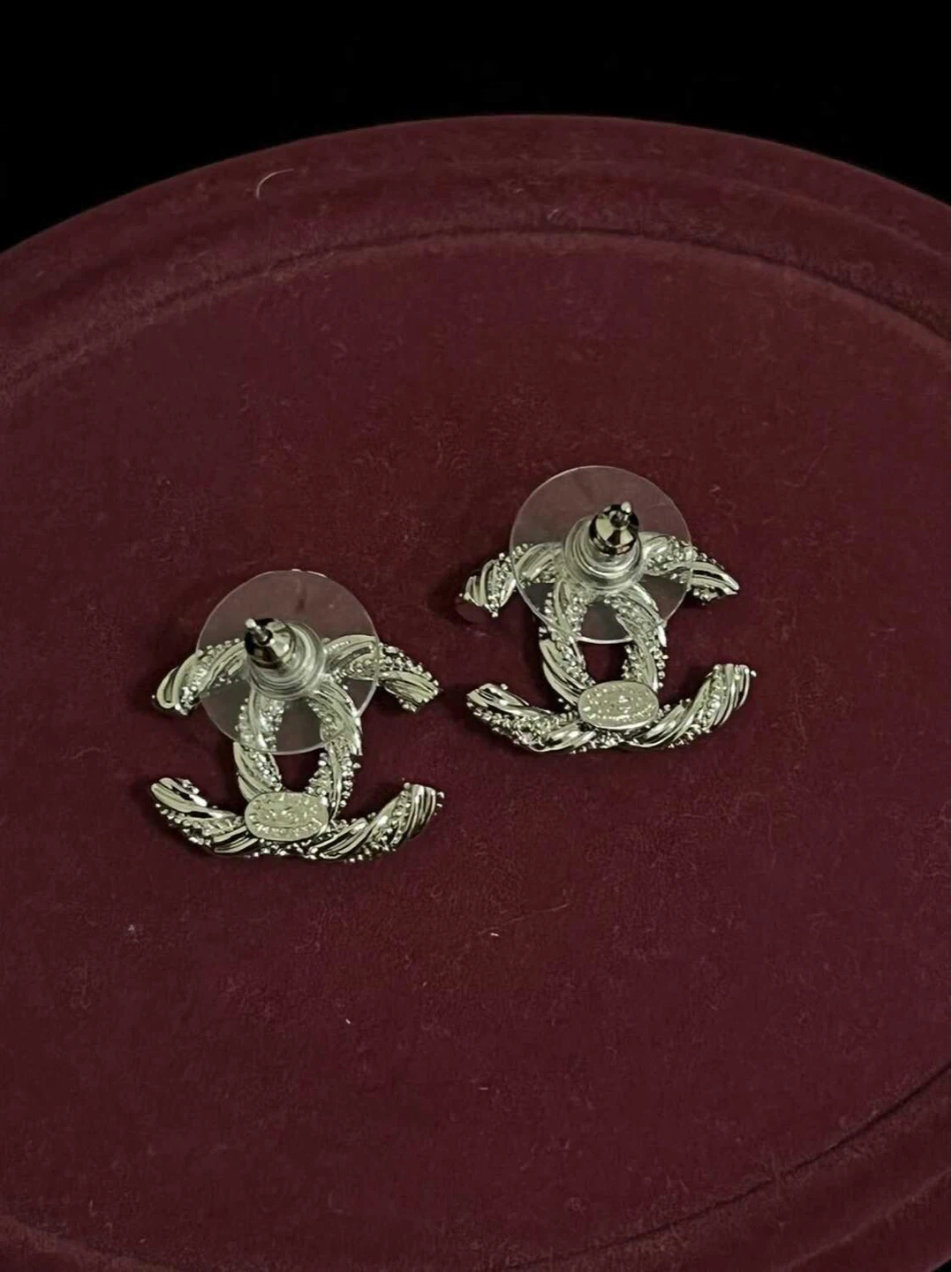 Chanel Sliver CC Stud Earrings - photo 2
