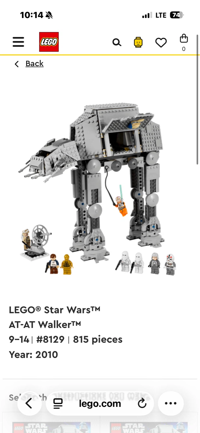 LEGO Star Wars AT-AT Walker Set #8129 (x2)