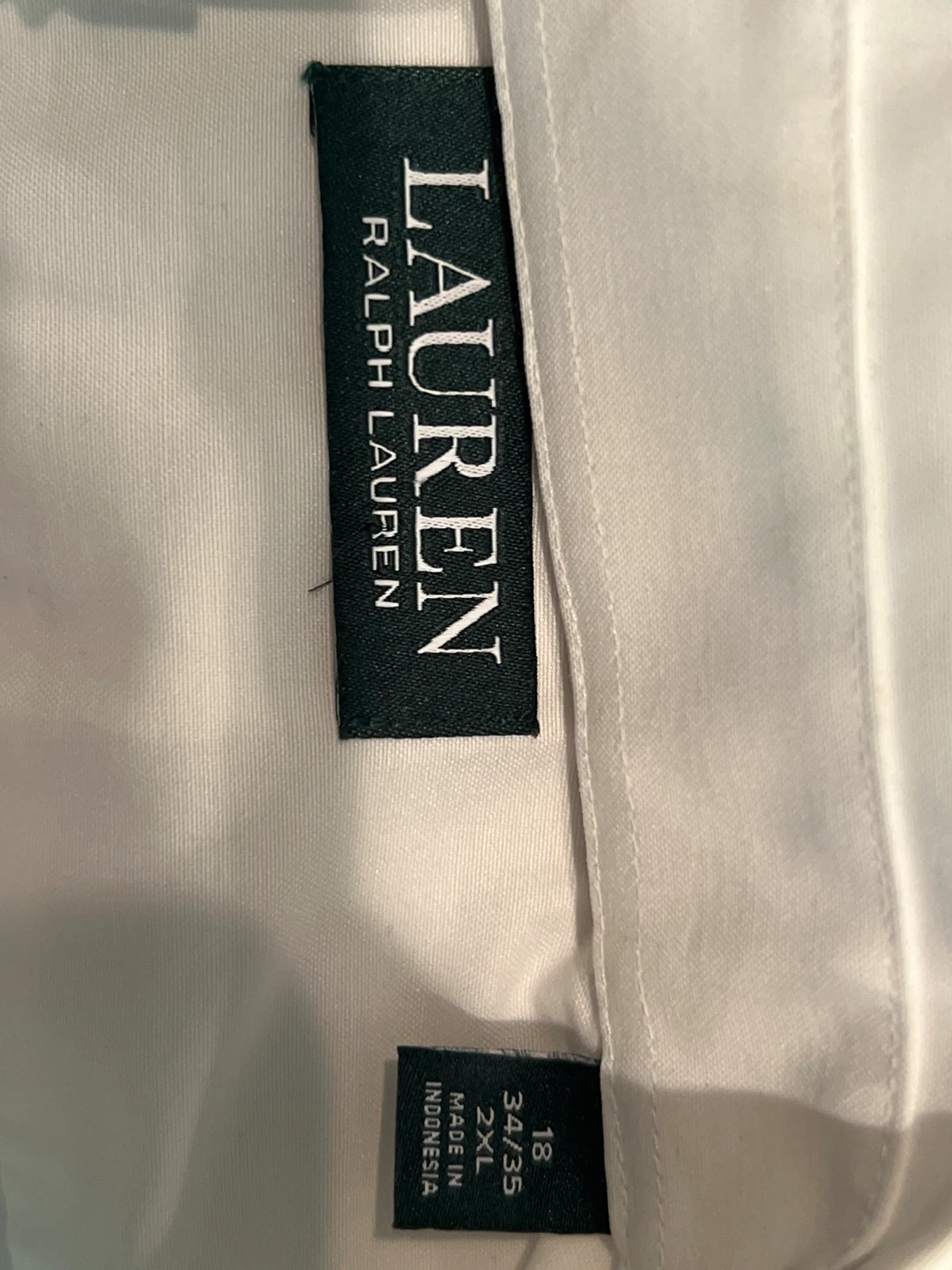 Ralph Lauren White Button-Down Dress Shirt 18 2XL - photo 3