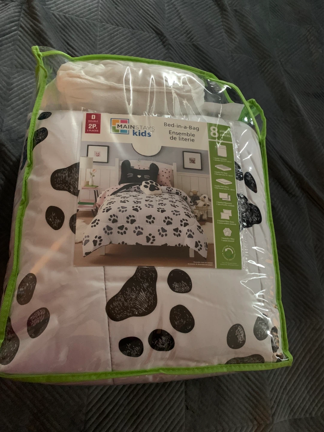 New Mainstays Kids 8-Piece Bed-in-a-Bag Set
