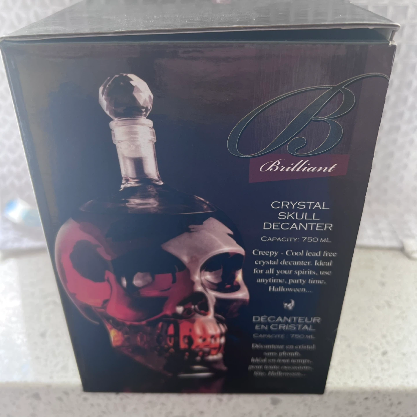 Brilliant Crystal Skull Decanter
