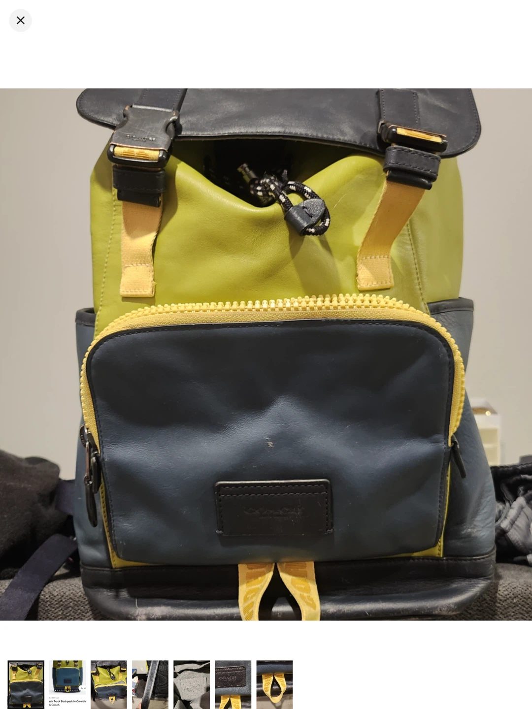 Coach New York Backpack - Blue/Green