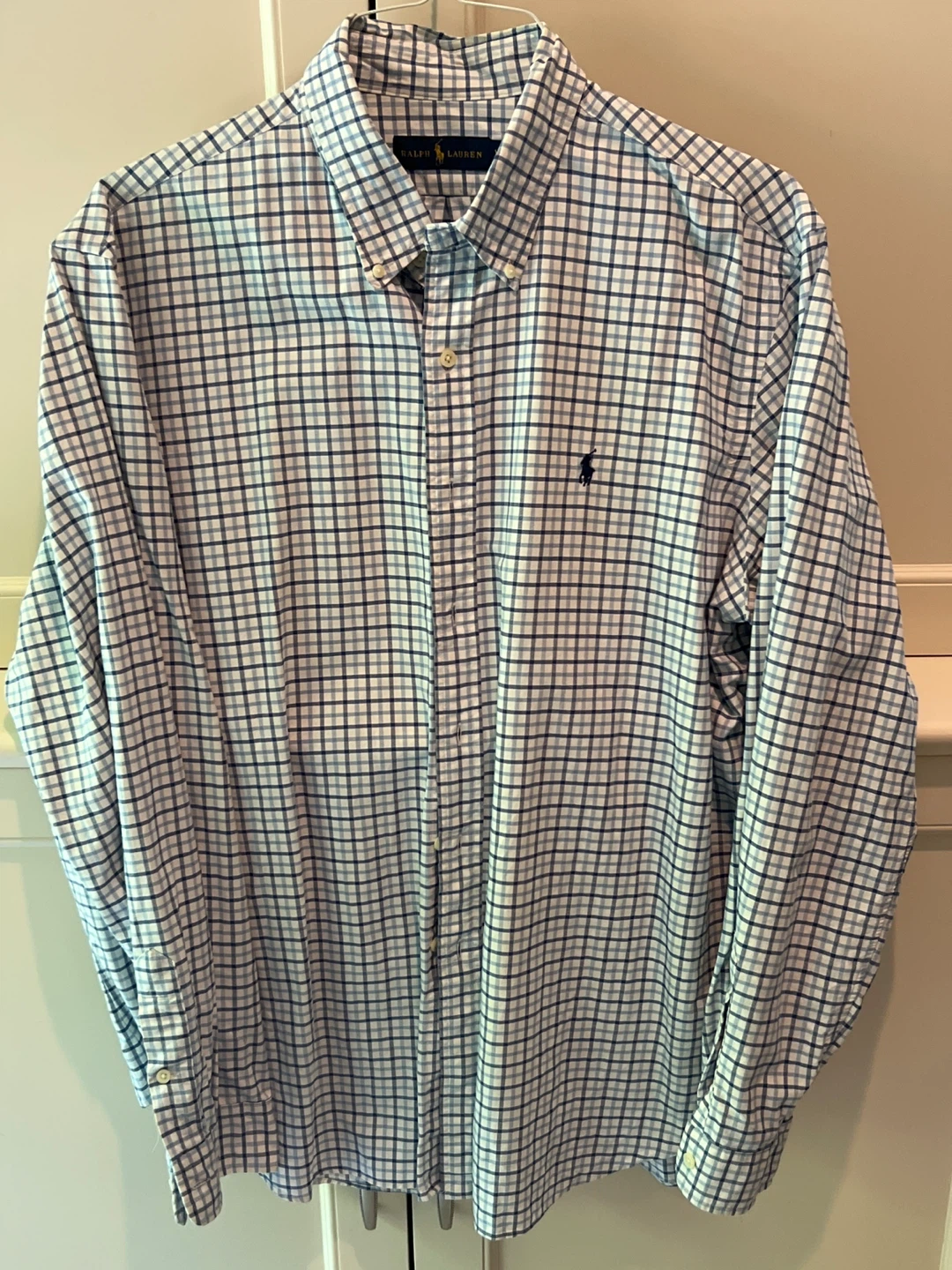 Ralph Lauren Long Sleeve Plaid Button-Down Shirt XXL