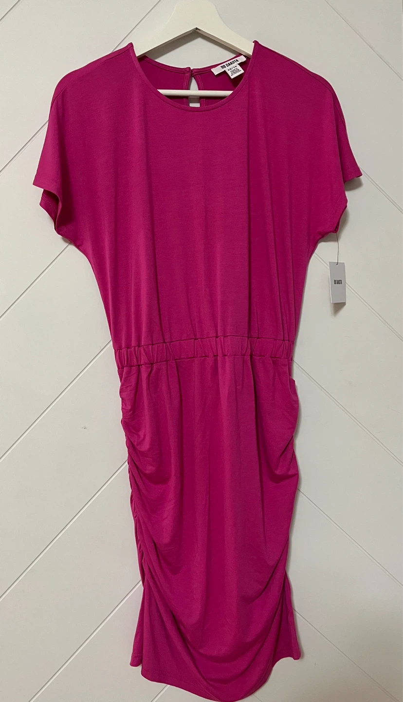 BB Dakota Pink Ruched Dress XS-S