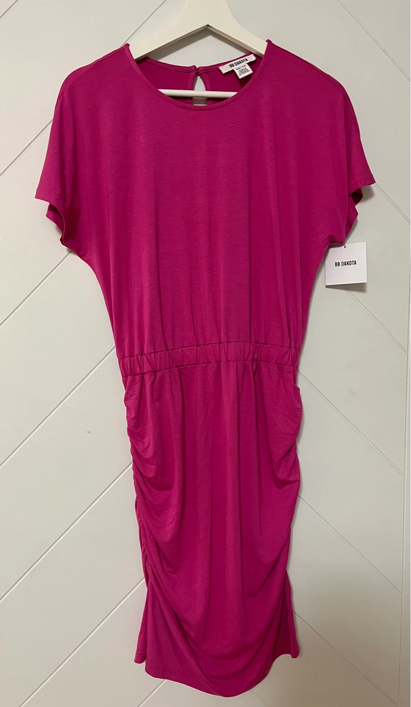 BB Dakota Pink Ruched Dress XS-S - photo 3