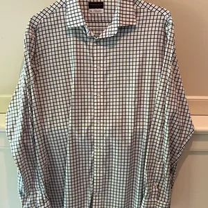 Thomas Dean Performance Men's Long Sleeve Check Shirt XXL