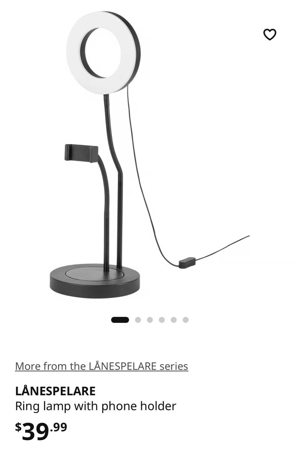 NEW✨Ring Lamp with Phone Holder