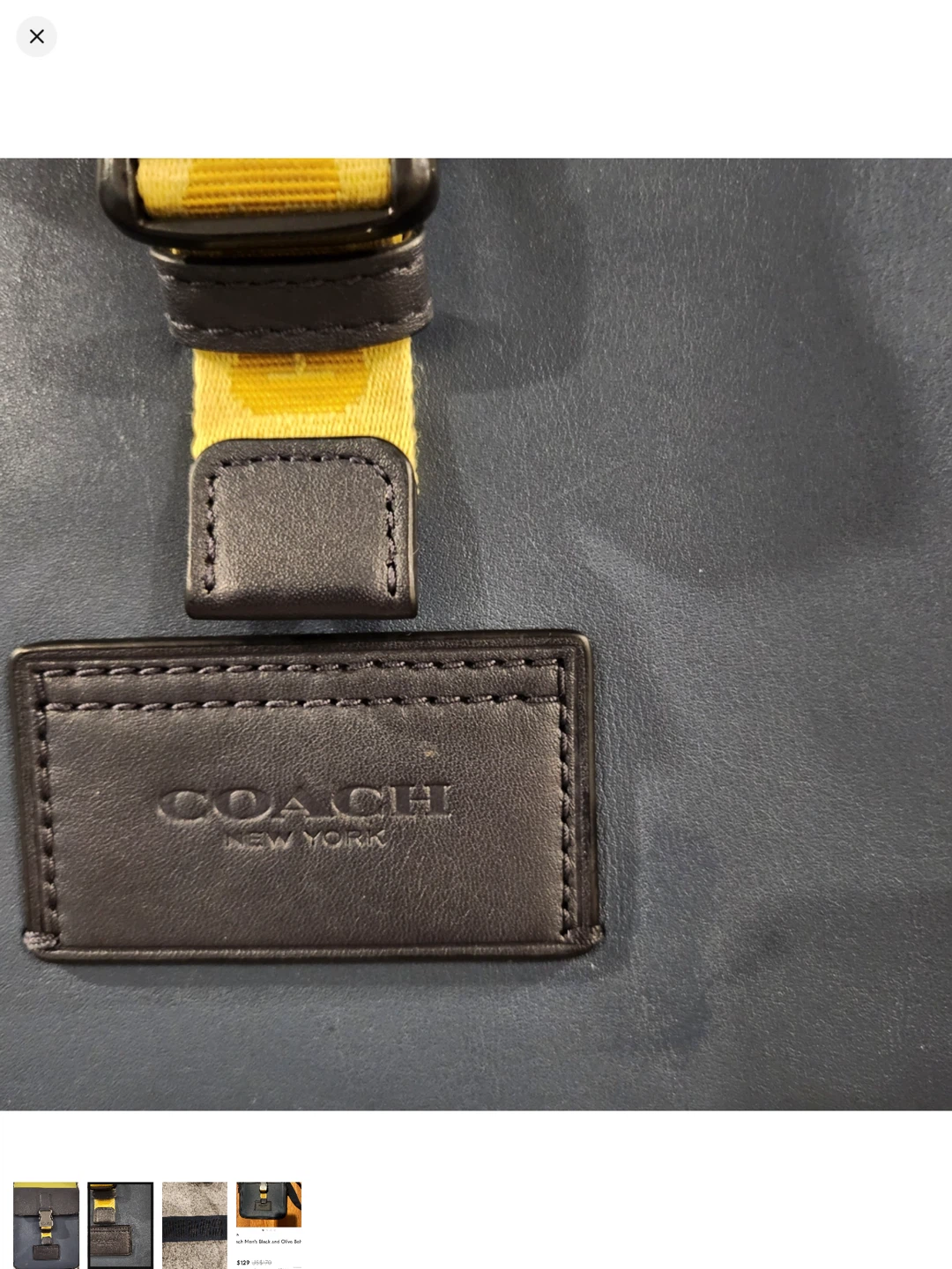 Coach Men's Black and Olive Belt Bag - photo 2