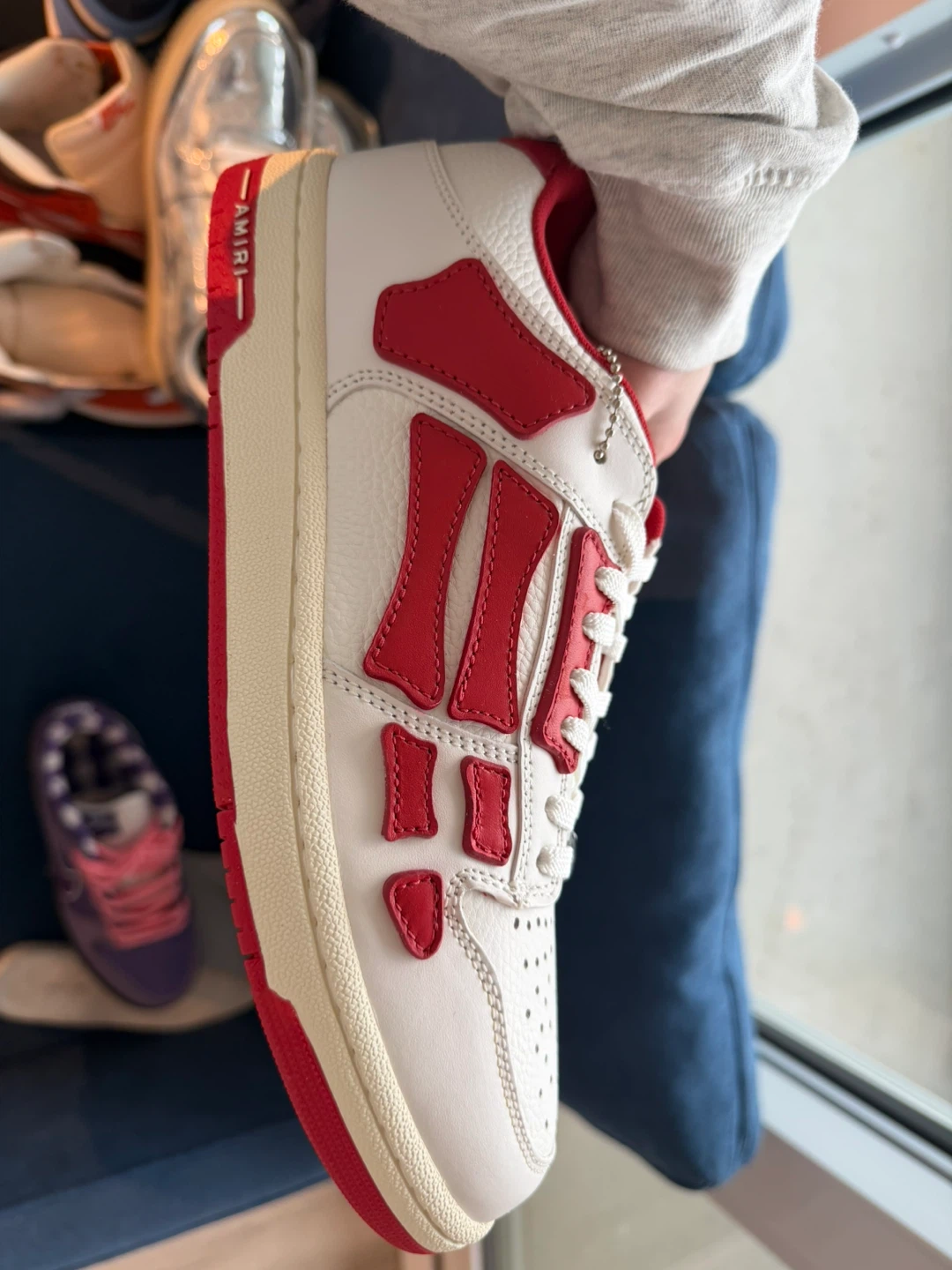 AMIRI White Red Leather Sneakers - photo 3