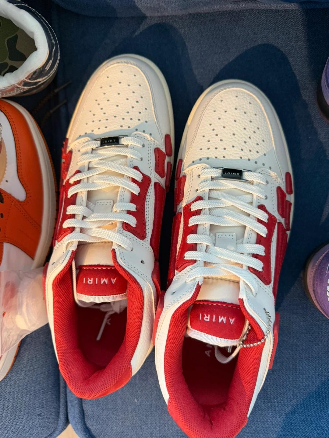 AMIRI White Red Leather Sneakers - photo 2