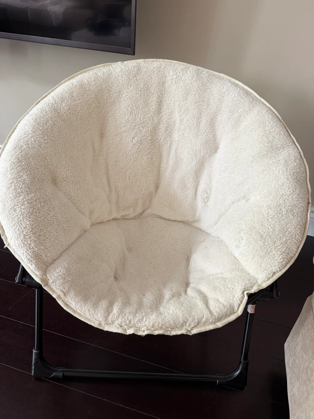 Folding Fuzzy Chair