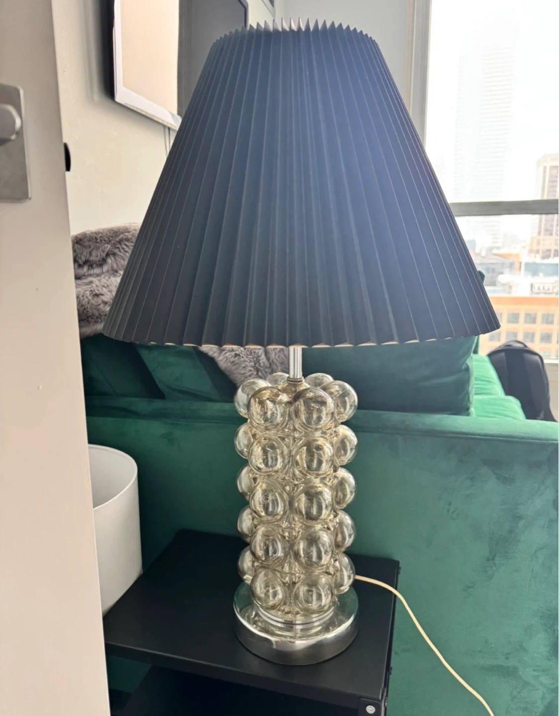 Vintage 70s Glass Bubble Nemo Style Lamp - photo 3