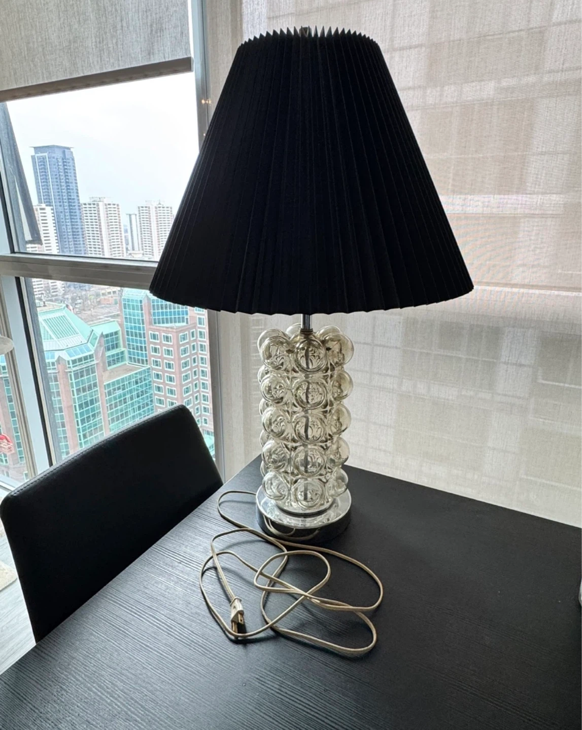 Vintage 70s Glass Bubble Nemo Style Lamp