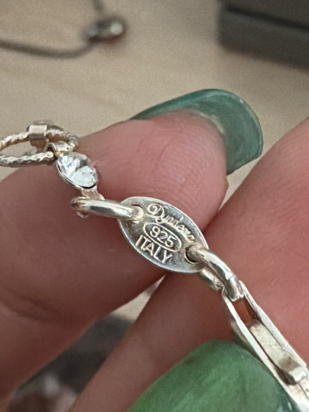 Dimenso Sterling Silver 925 Bracelet with Crystals - photo 2