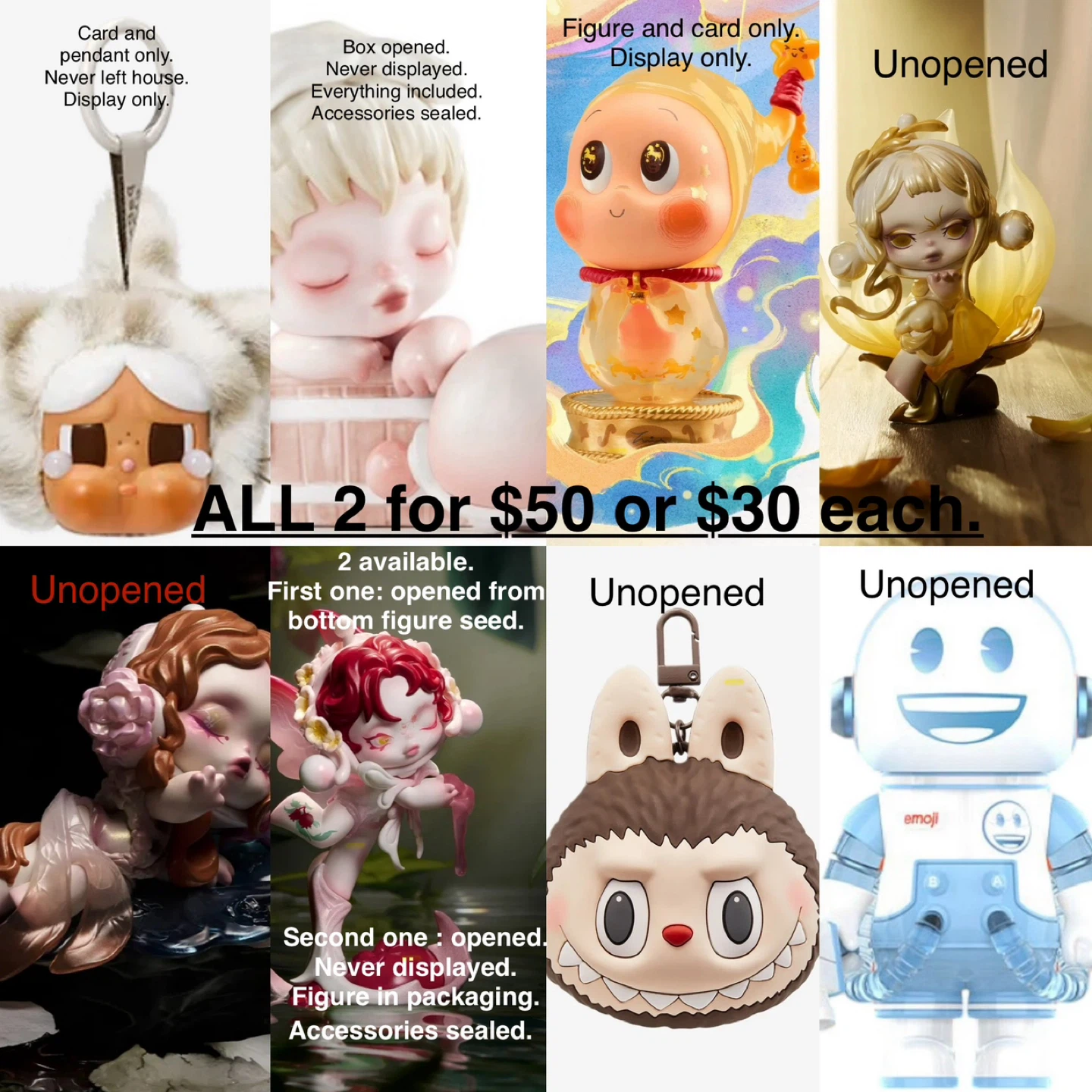 Pop Mart - Skullpanda - Space Molly - Twinkle Twinkle - Labubu