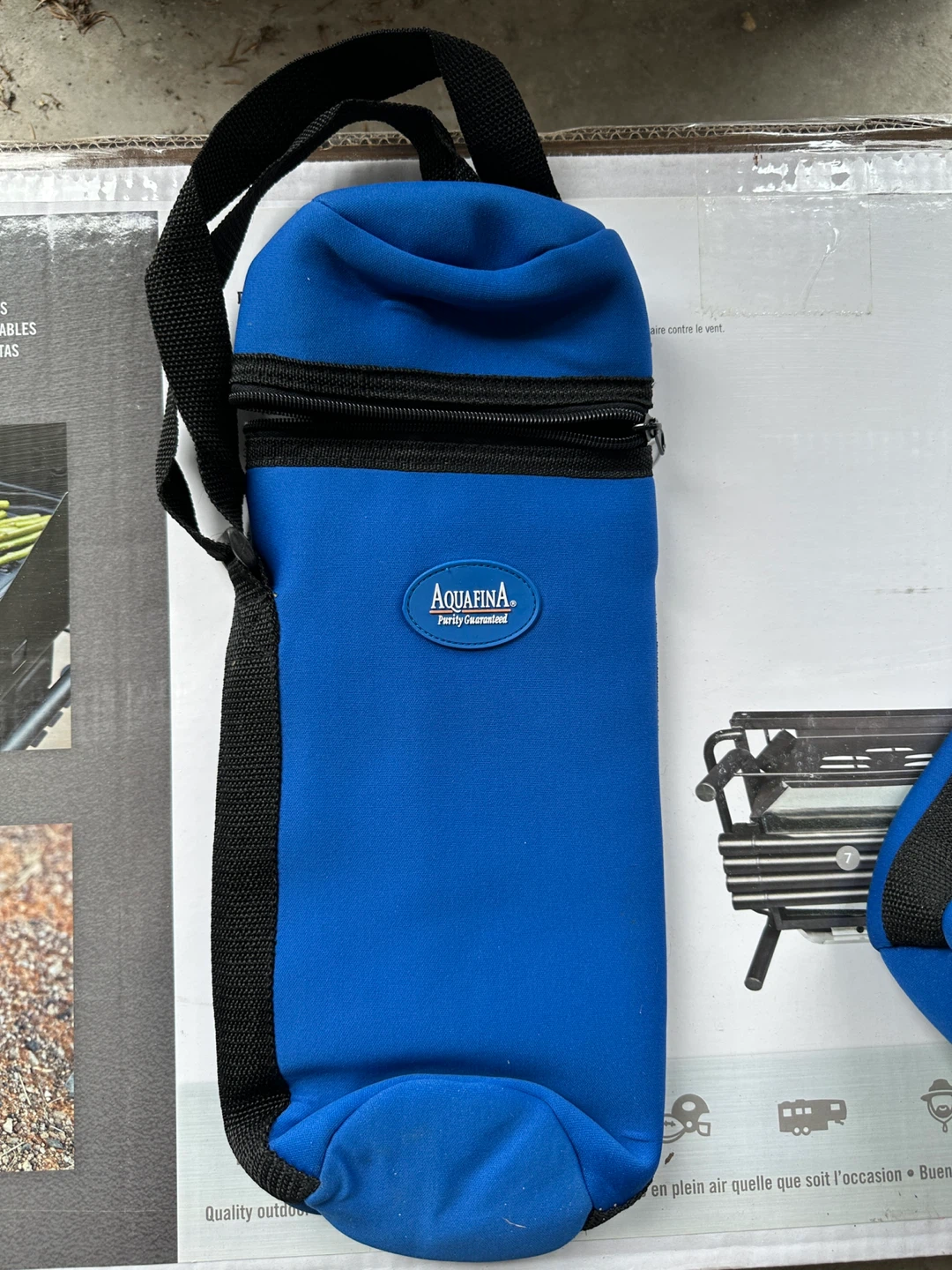 Aquafina Blue Insulated Water Bottle Carrier Bag