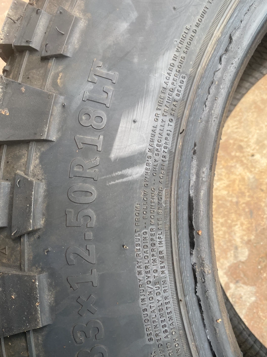 MTR 33x12.50R18LT Tire - photo 5