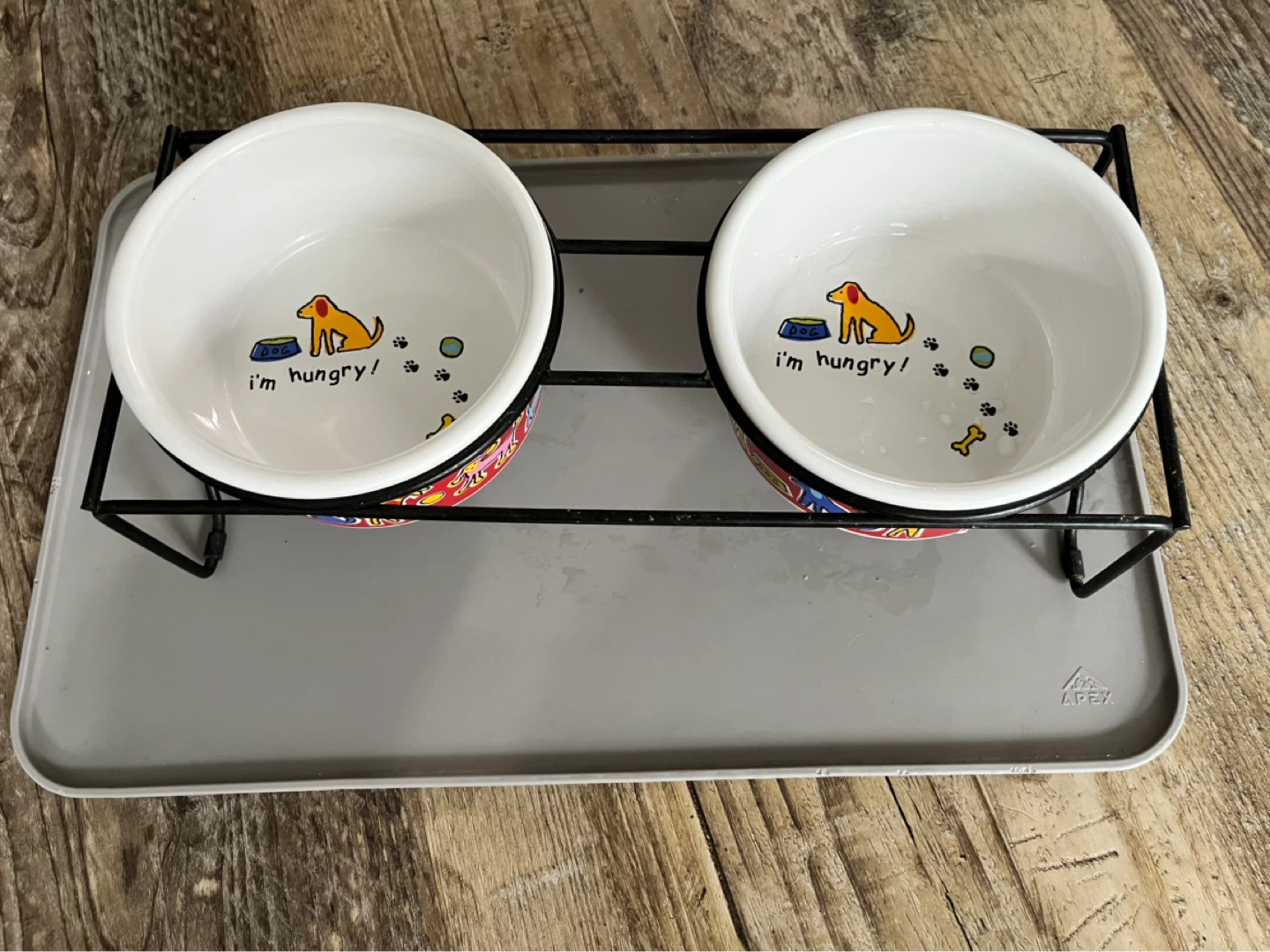 Dog Bowl Set with Stand - photo 2