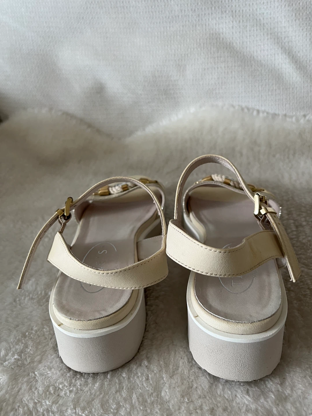 Tine’S Cream Embellished Sandals Size 7.5 - photo 5
