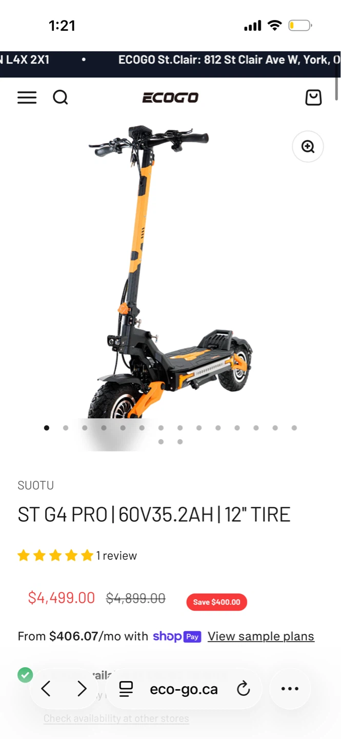 SUOTU ST G4 PRO Electric Scooter - photo 2