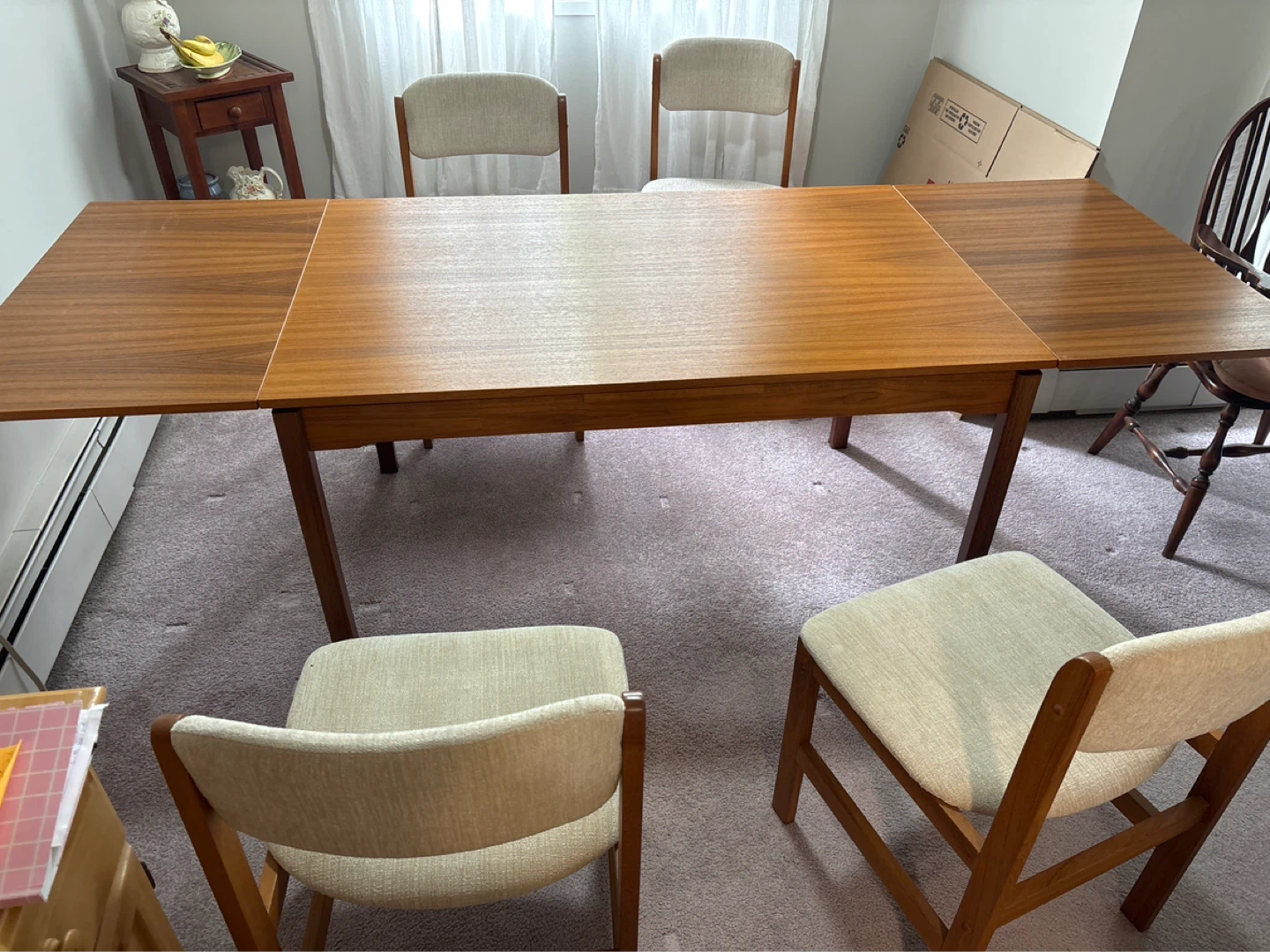 Teak Dining Table with Extension - photo 2