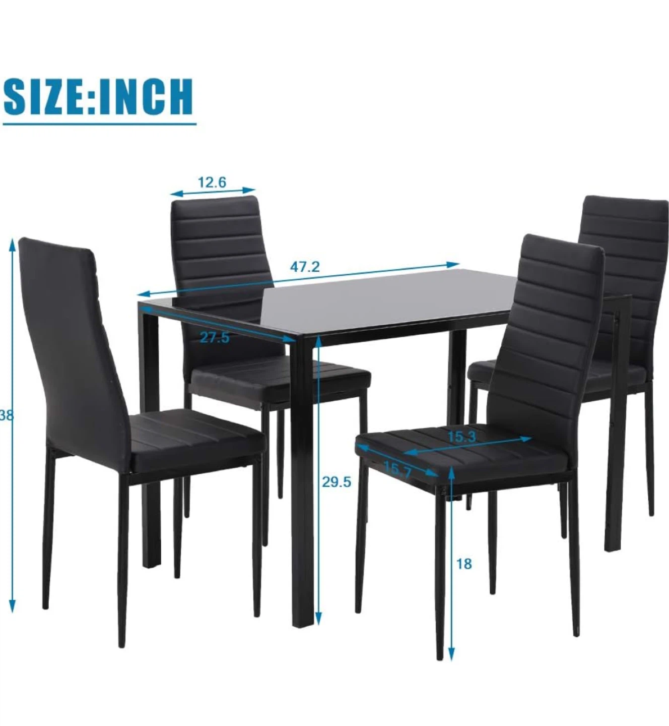Modern 4-chair Dining Set - photo 4
