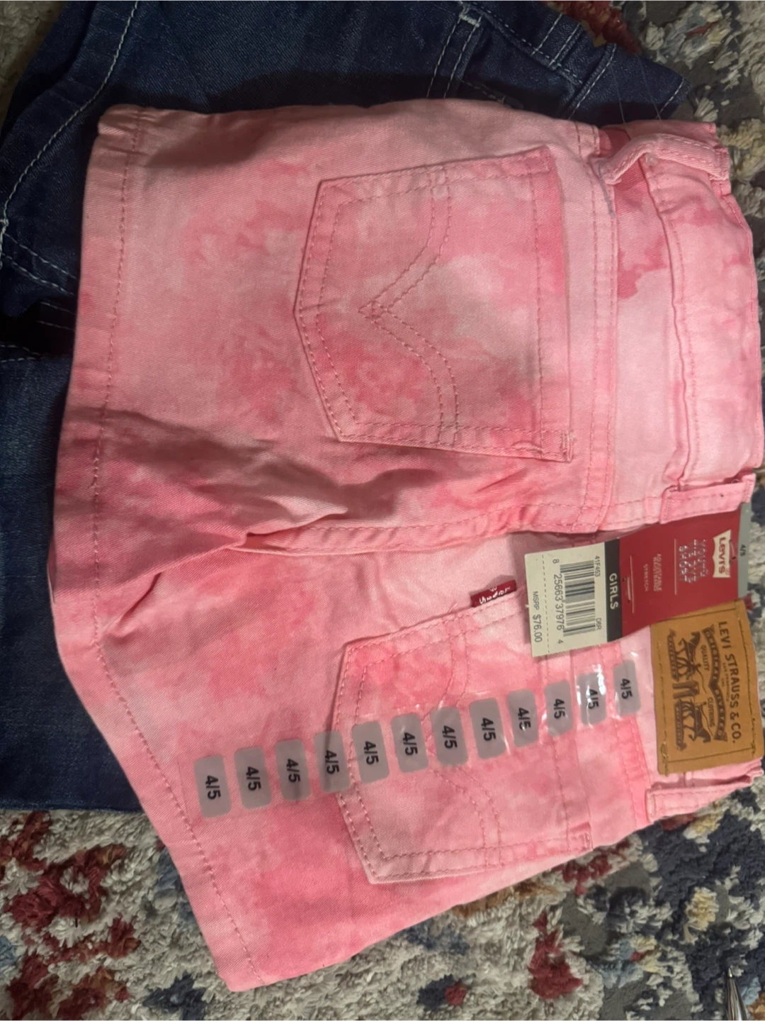 Levi's Youth Tie Dye Denim Shorts - photo 4