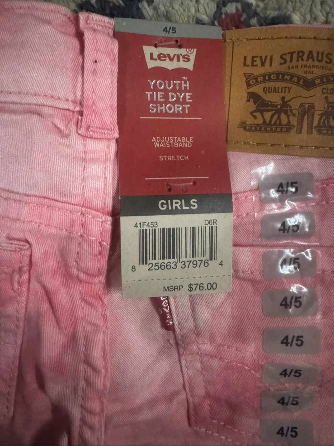 Levi's Youth Tie Dye Denim Shorts - photo 3