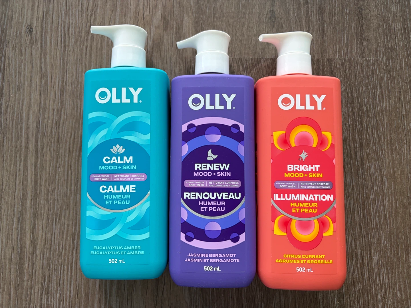 Olly body wash (3 for $20)