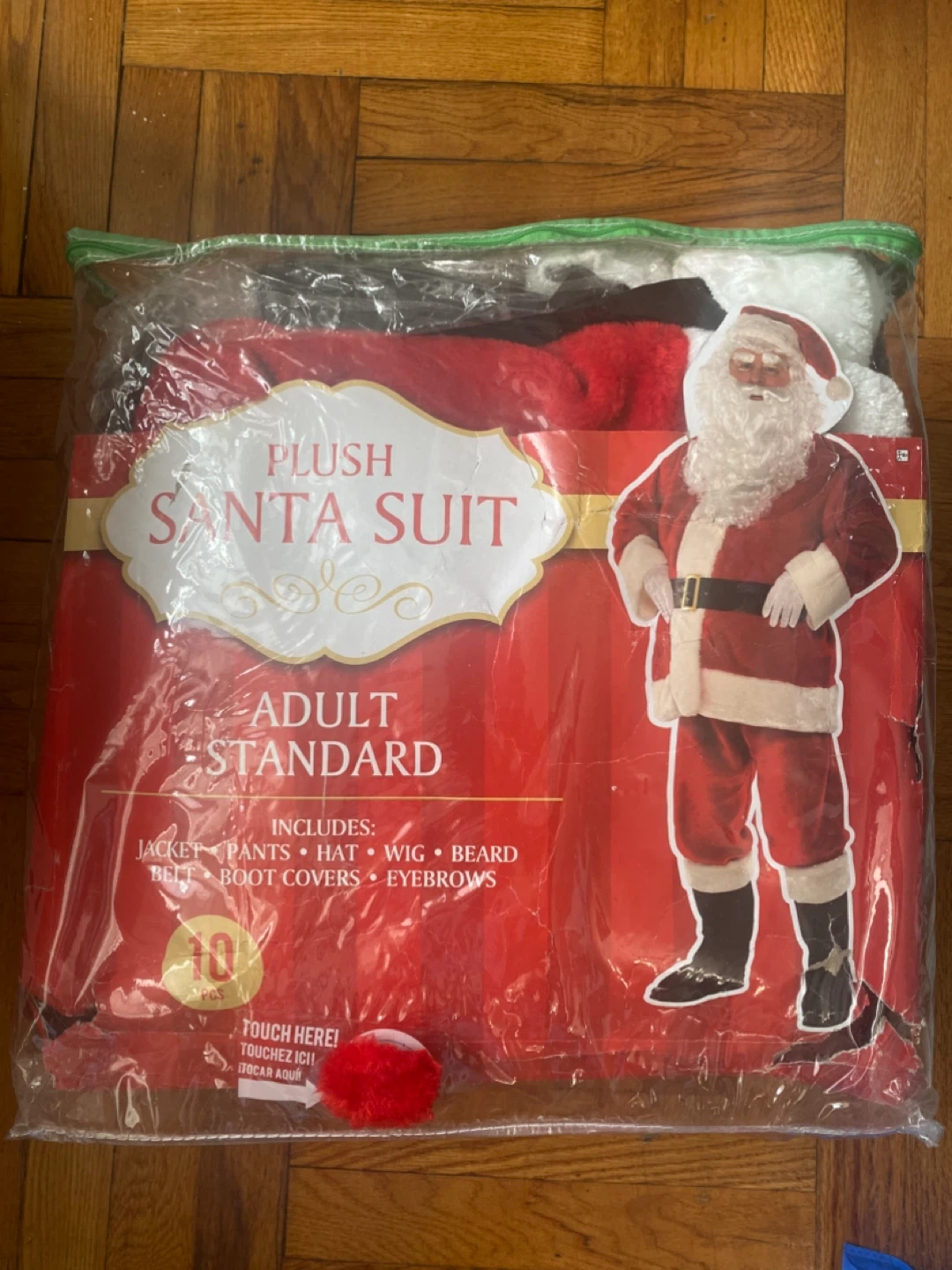 Plush Santa Suit Adult Standard Size