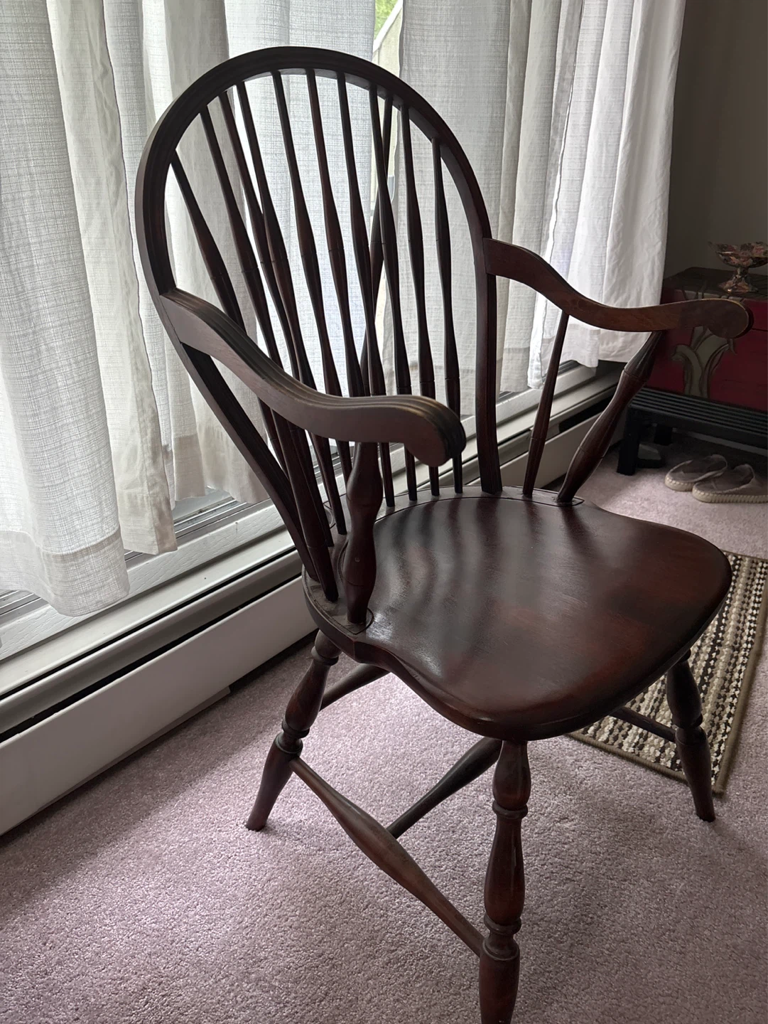Wooden Windsor Arm Chair - photo 2