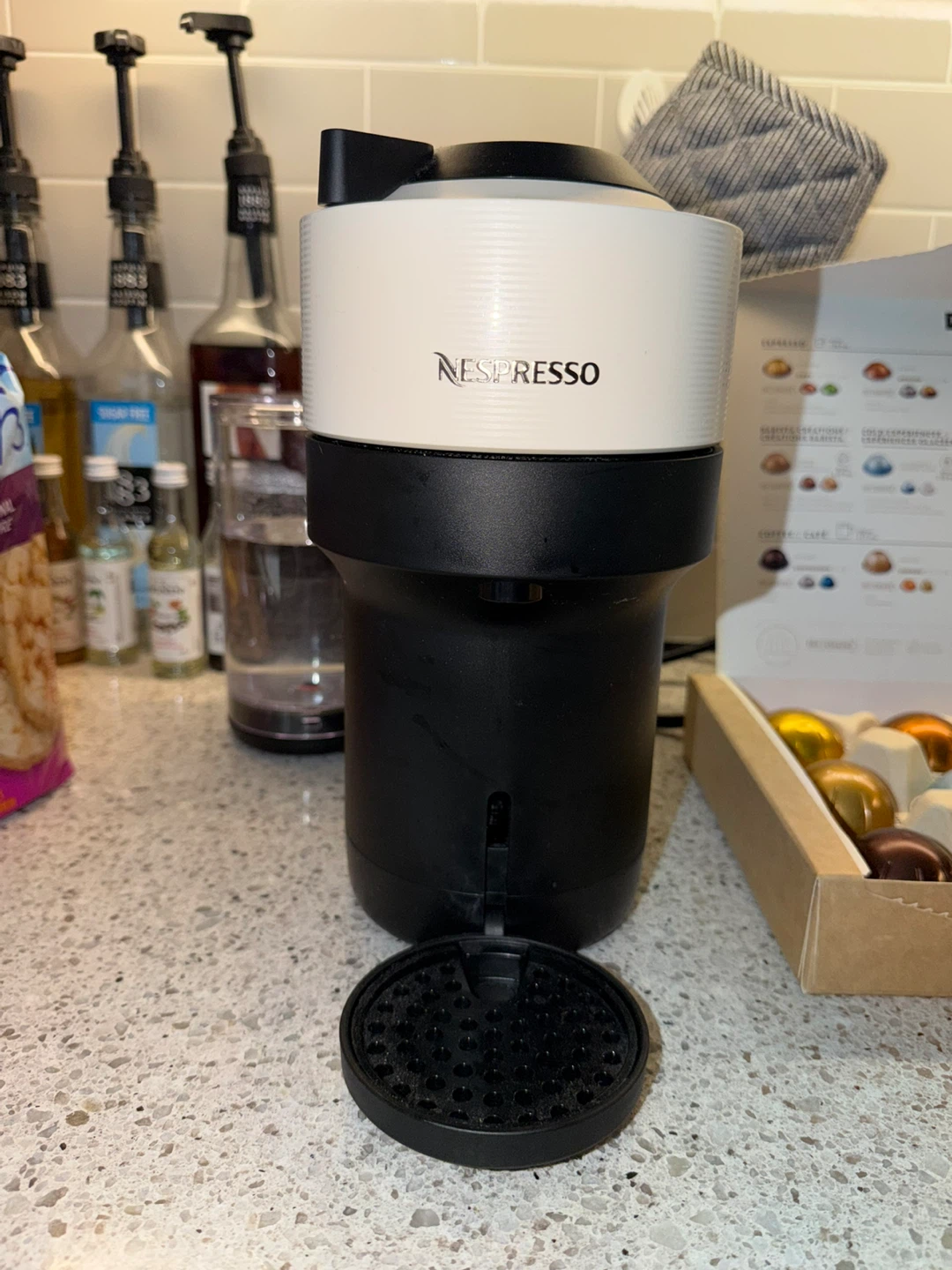 Nespresso Vertuo Pop+ White Coffee Machine - Includes Capsules - photo 3