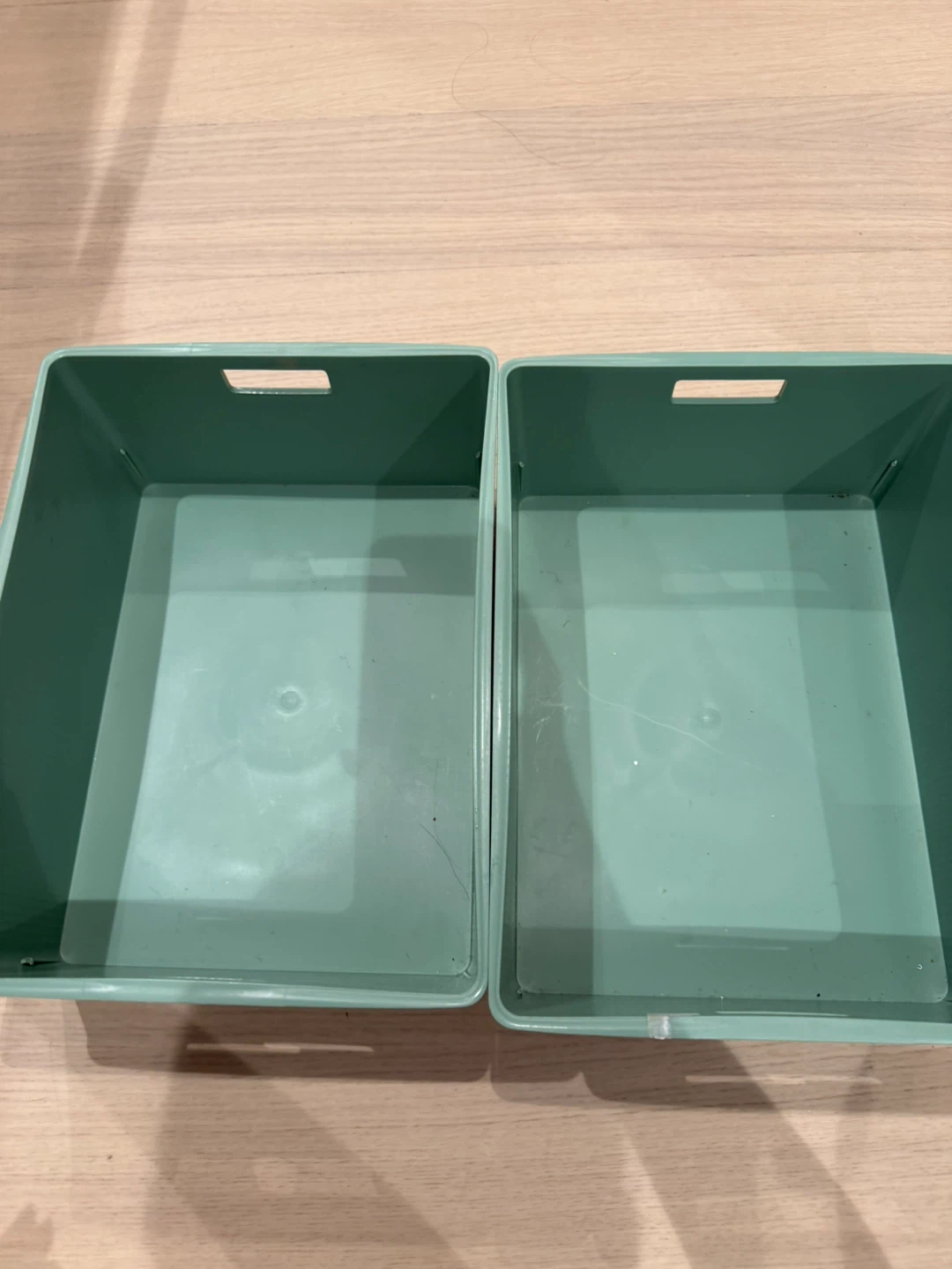 Set of 2 Mint Green Storage Bins - photo 3