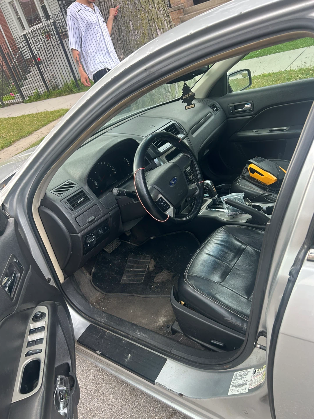 Silver Ford Fusion Sedan