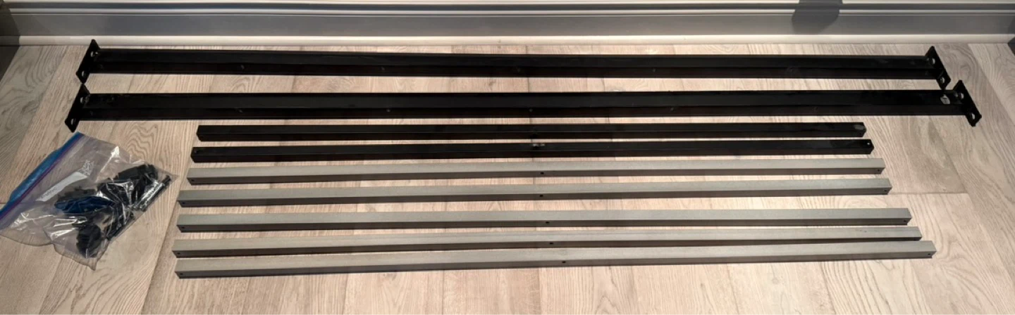 Black Metal Bed frame Queen - photo 3