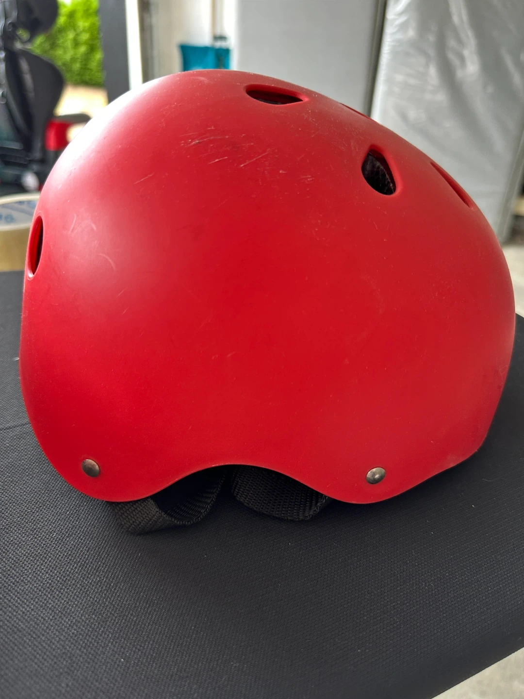 Red Bicycle Helmet